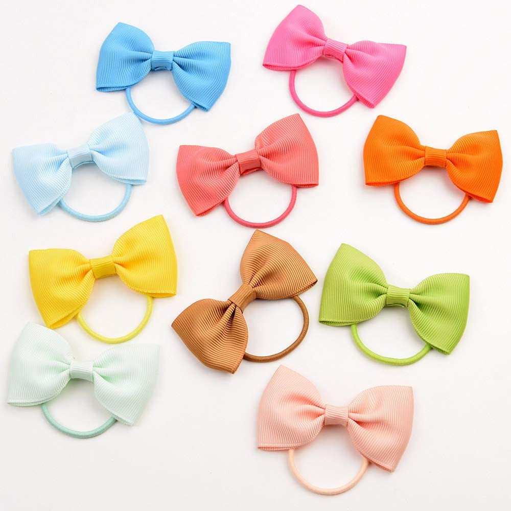 Bows With Elastic Hair Tie