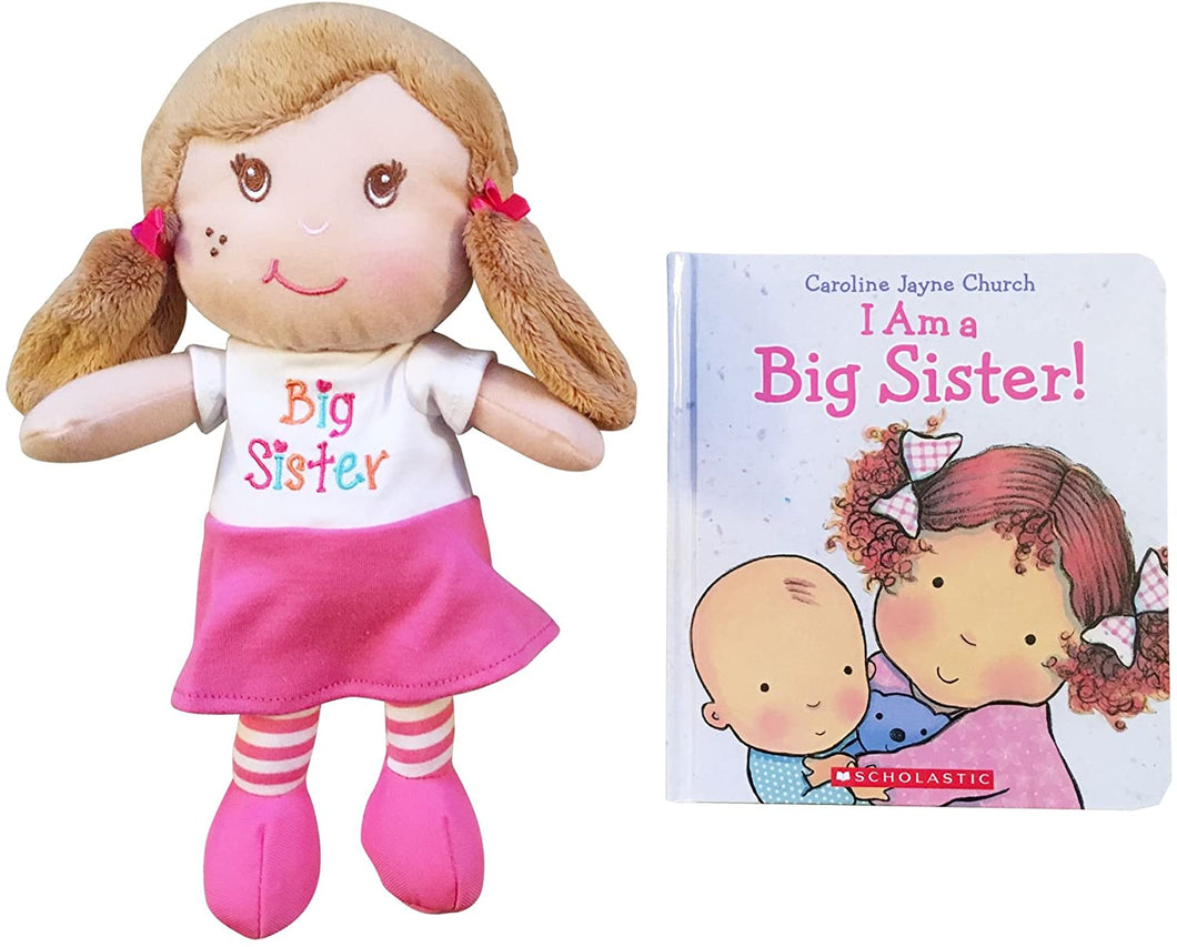 I Am a Big Sister Doll and Book Bundle